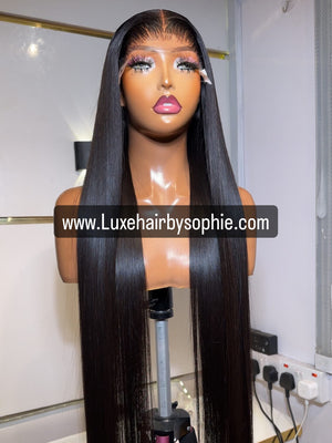 LILA - LUXURY BONE STRAIGHT MINI FRONTAL WIG