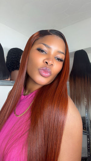 Miss Diva - Soil Brown Super Luxury Straight Hairs